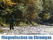 Die Urschlauer Ache im Chiemgau: ein Paradies für Fliegenfischer. Wohlfühlhotel Ortnerhof in Ruhpolding bietet eigenes Fliegenfisch-Revier( Foto: Ortnerhof)